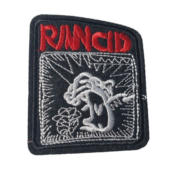 Rancid Iron or Sew On Patch Embroidered Rock Band Jean Jacket Vest Bike - Picture 1 of 3